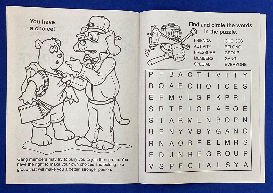 Picture of Gangs Are Not For You Coloring Book