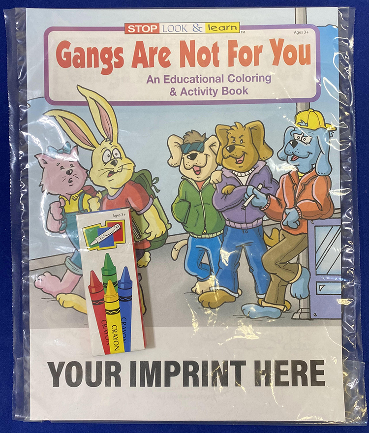 Picture of Gangs Are Not For You Coloring Book Fun Pack