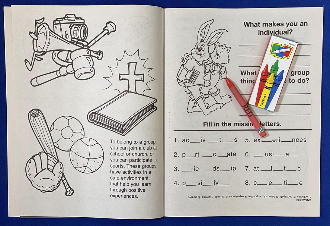 Picture of Gangs Are Not For You Coloring Book Fun Pack