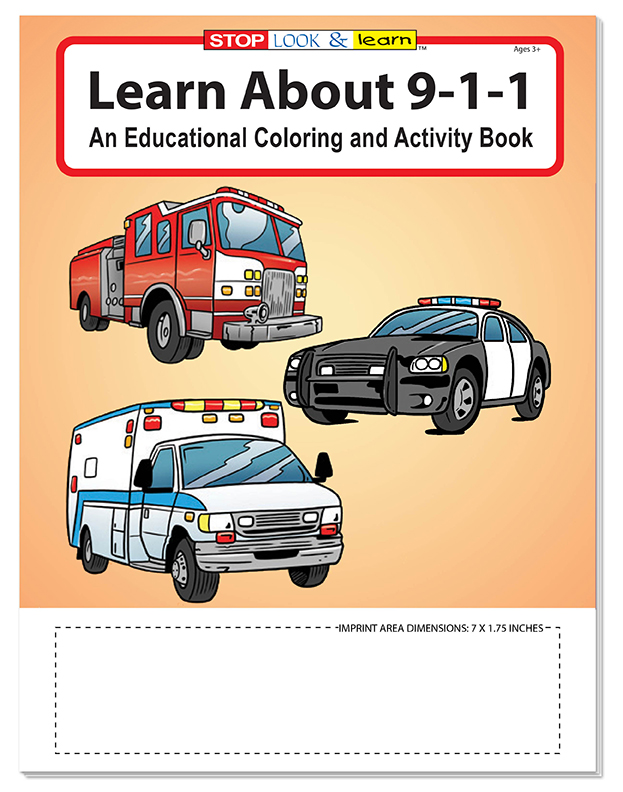 Picture of Learn About 9-1-1 Coloring Book Fun Pack