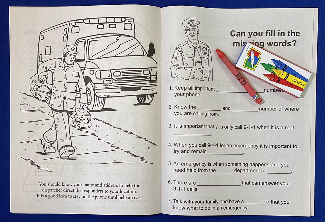 Picture of Learn About 9-1-1 Coloring Book Fun Pack