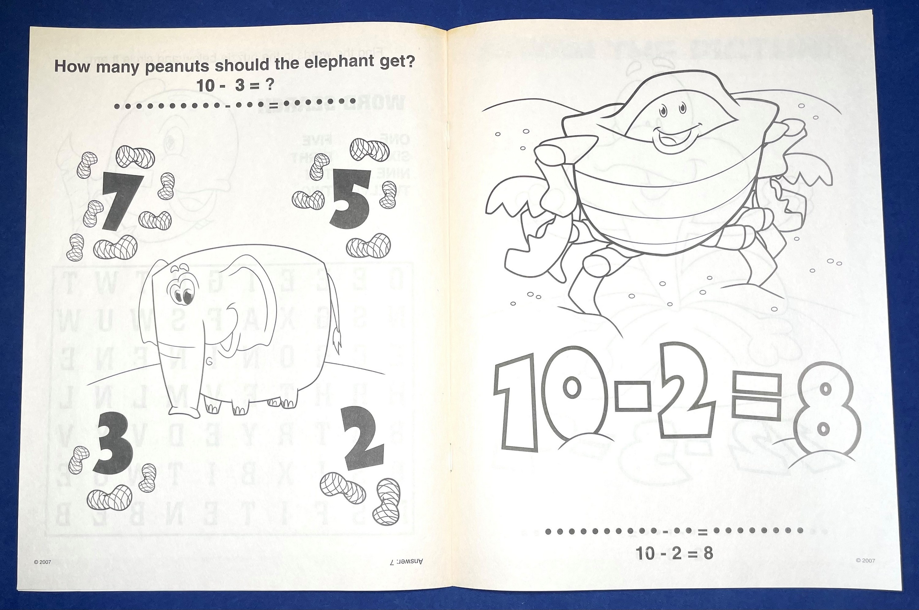 Picture of Fun with Subtraction Coloring & Activity Book