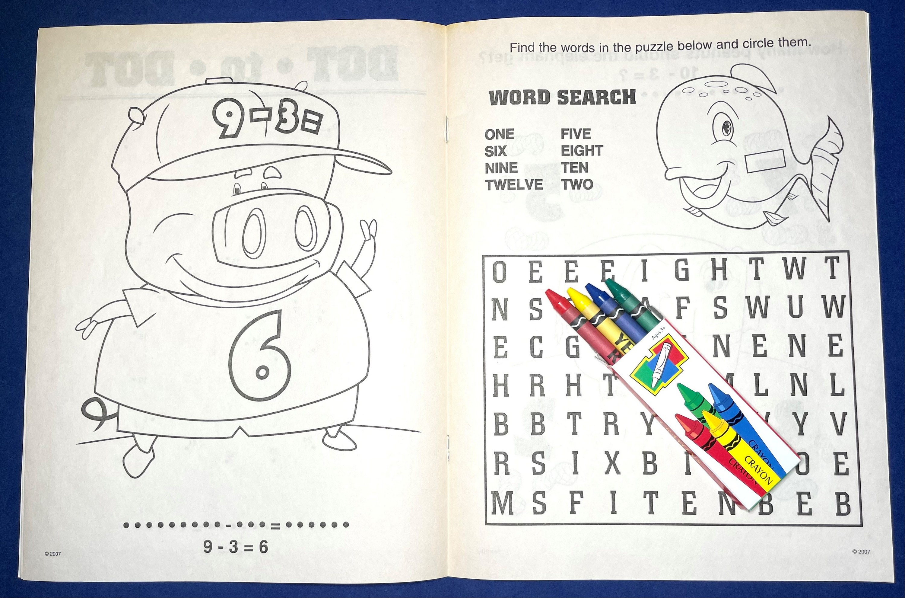 Picture of Fun with Subtraction Coloring Book Fun Pack
