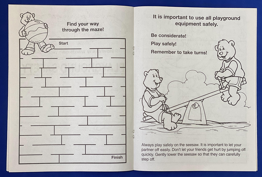 Picture of Play It Safe On The Playground Coloring Book