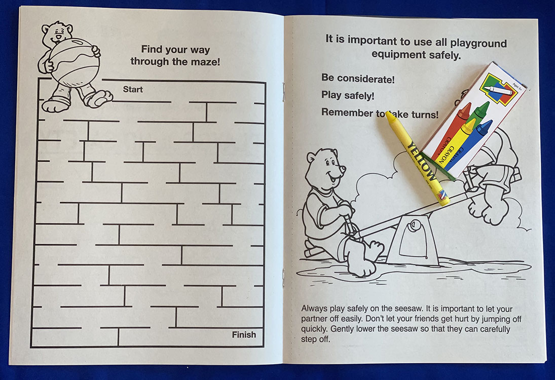 Picture of Play it Safe on the Playground Coloring Book Fun Pack