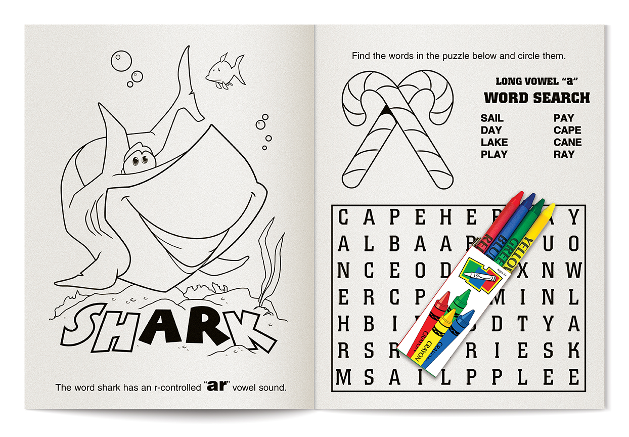 Picture of Fun with Phonics Coloring Book Fun Pack
