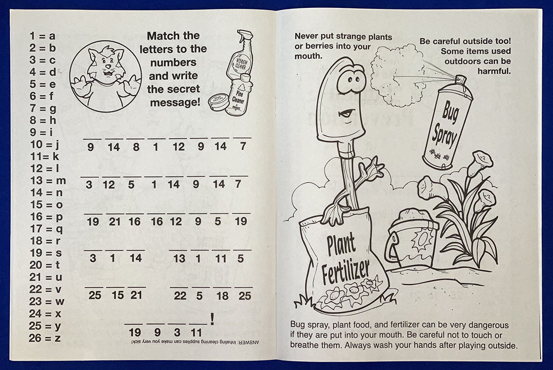 Picture of Play It Safe With Poison Prevention Coloring Book