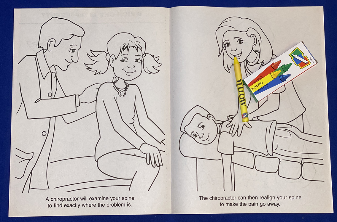 Picture of A Visit to the Chiropractor Coloring Book Fun Pack