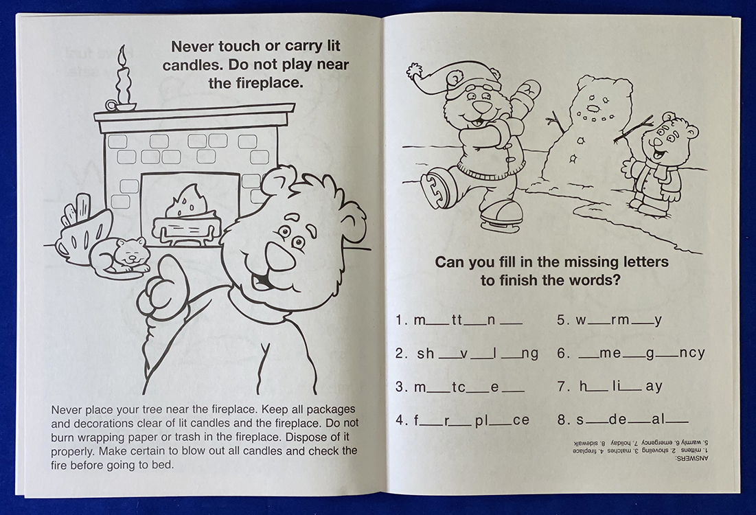 Picture of Make Winter & Holidays Safe Coloring Book