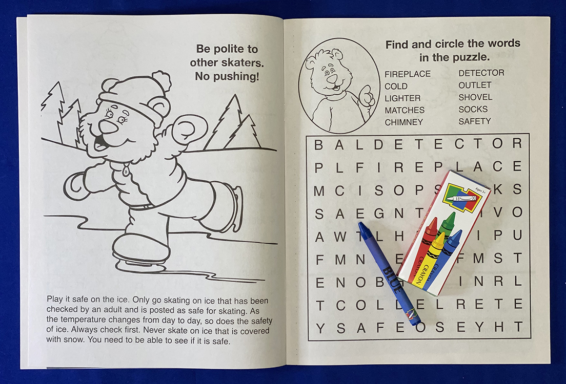 Picture of Make Winter & Holidays Safe Coloring Book Fun Pack