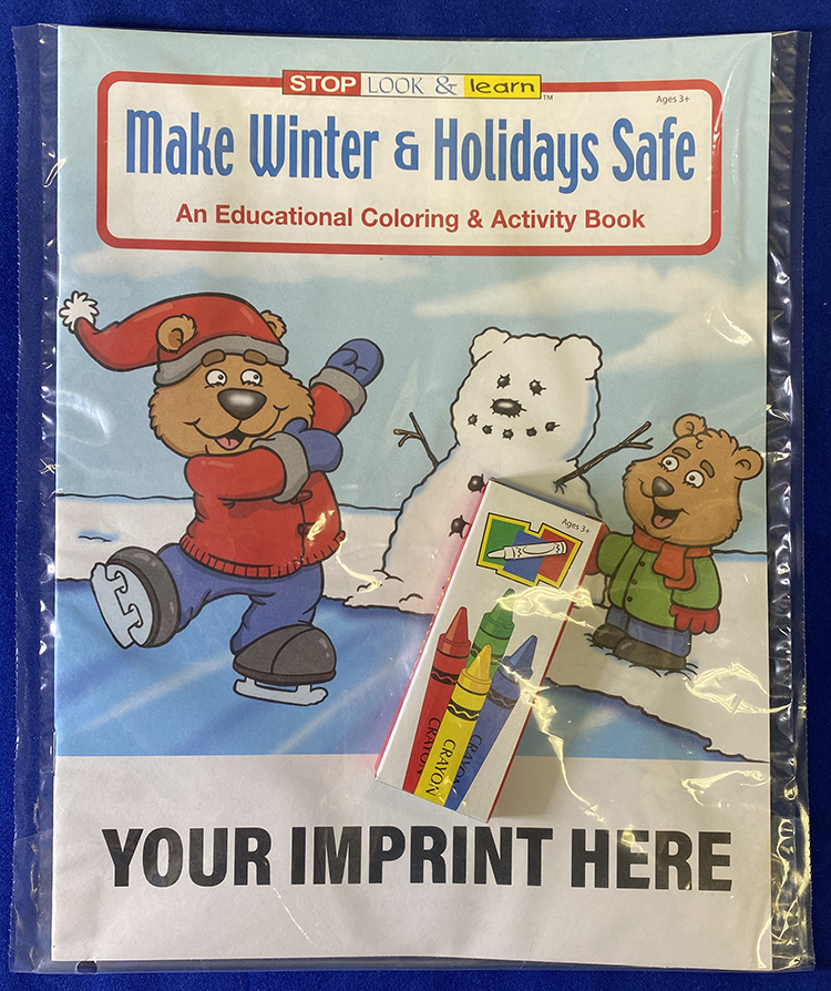 Picture of Make Winter & Holidays Safe Coloring Book Fun Pack