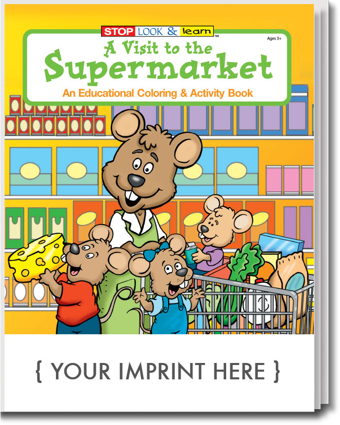 Picture of A Visit to the Supermarket Coloring & Activity Book