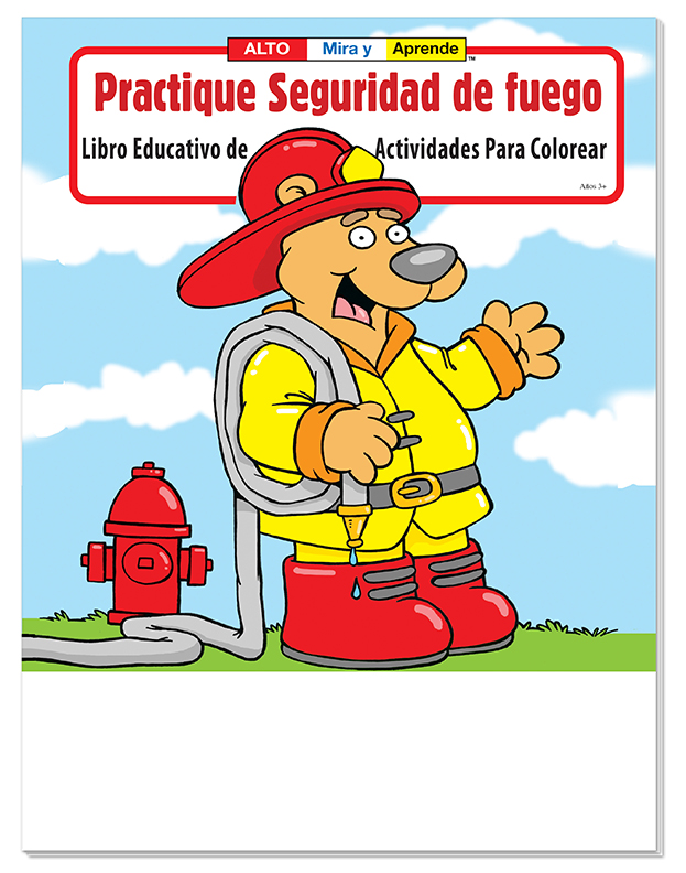 Picture of Practice Fire Safety - Practique Seguridad de fuego Spanish Coloring Book