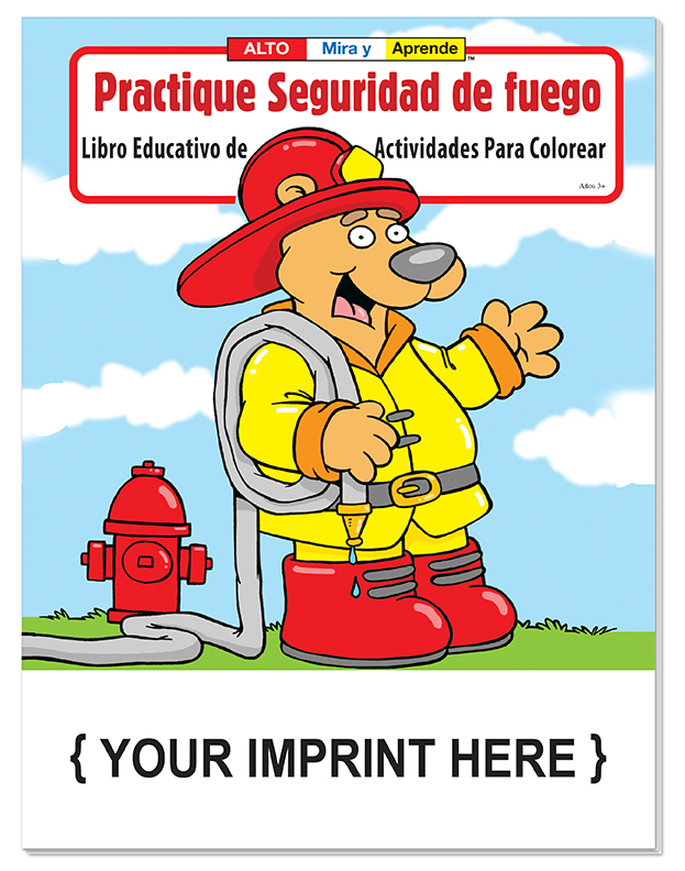 Picture of Practice Fire Safety - Practique Seguridad de fuego Spanish Coloring Book