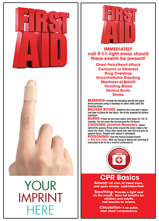 Picture of First Aid Bookmark