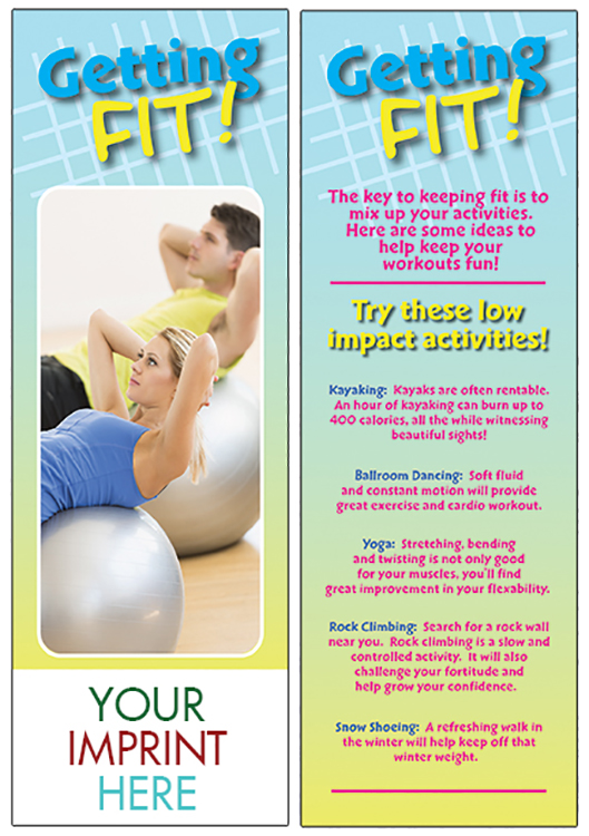 Picture of Getting Fit Bookmark