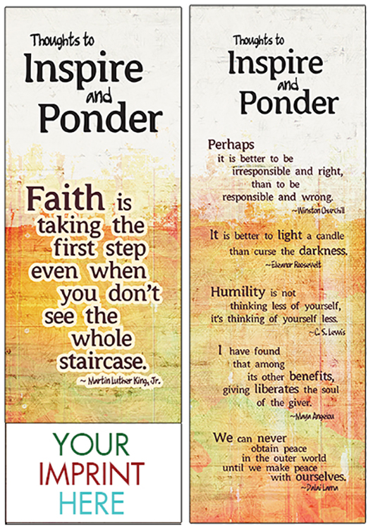 Picture of Thoughts to Inspire and Ponder Bookmark