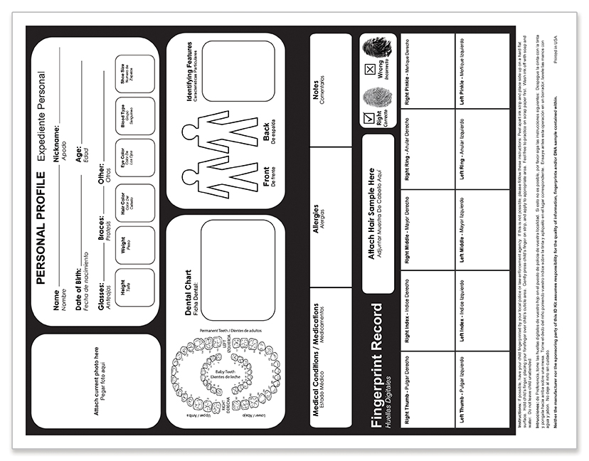 Picture of Child ID Safety Kit - Healthcare