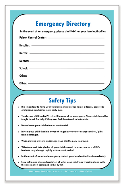 Picture of Child ID Safety Kit - Healthcare