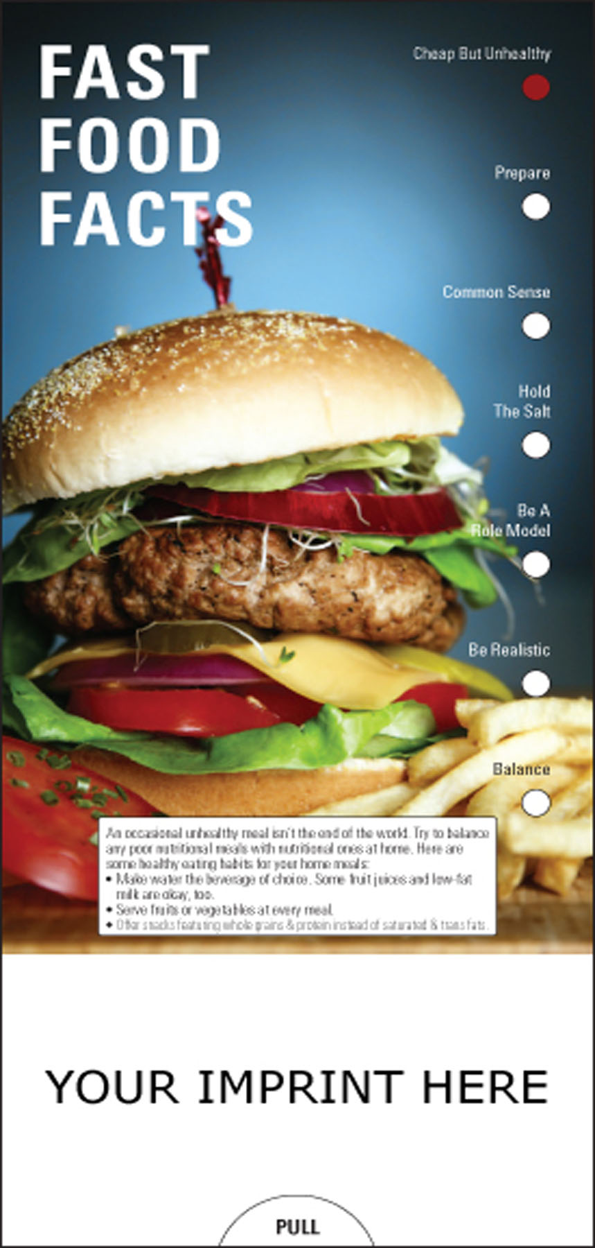 Picture of Fast Food Facts Slide Chart