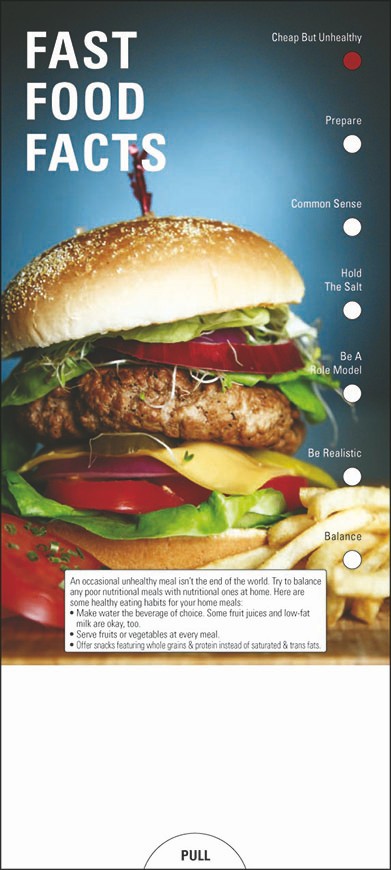 Picture of Fast Food Facts Slide Chart