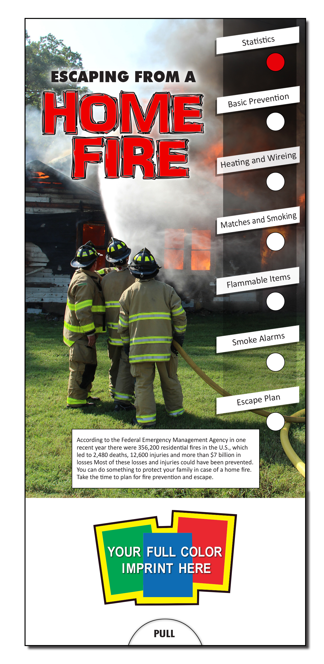 Picture of Escaping From A Home Fire Slide Chart