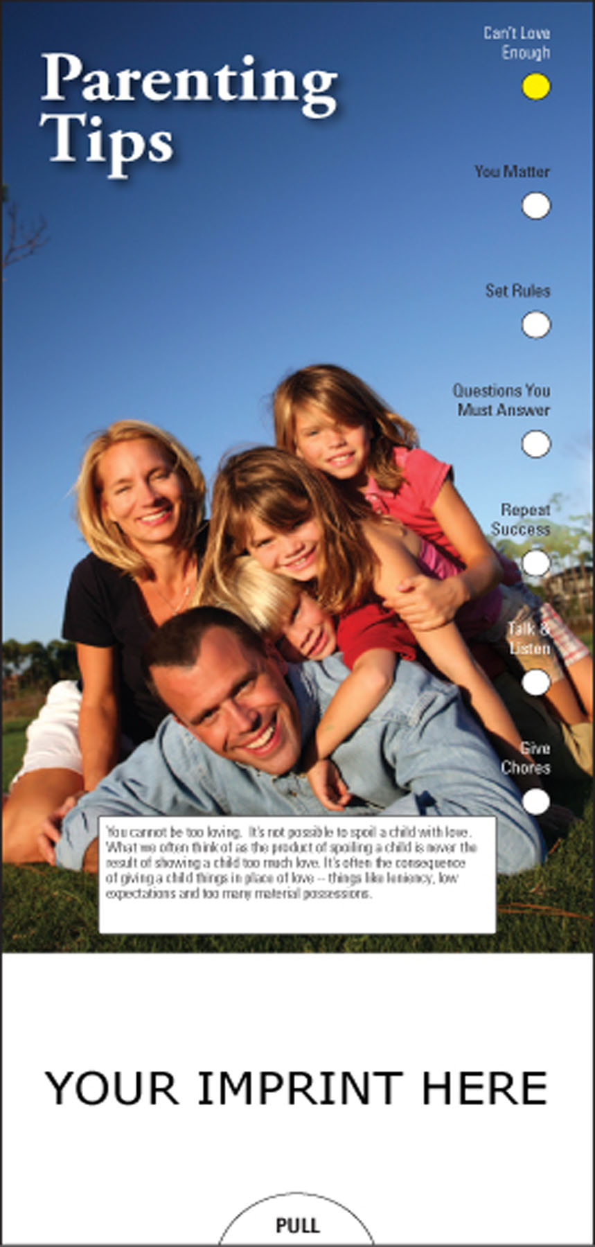 Picture of Parenting Tips Slide Chart
