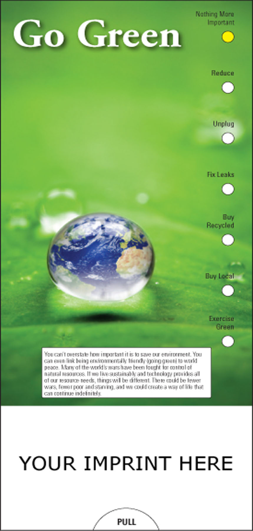 Picture of Go Green Slide Chart
