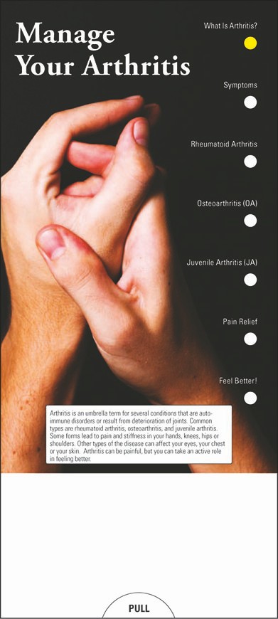 Picture of Manage Your Arthritis Slide Chart