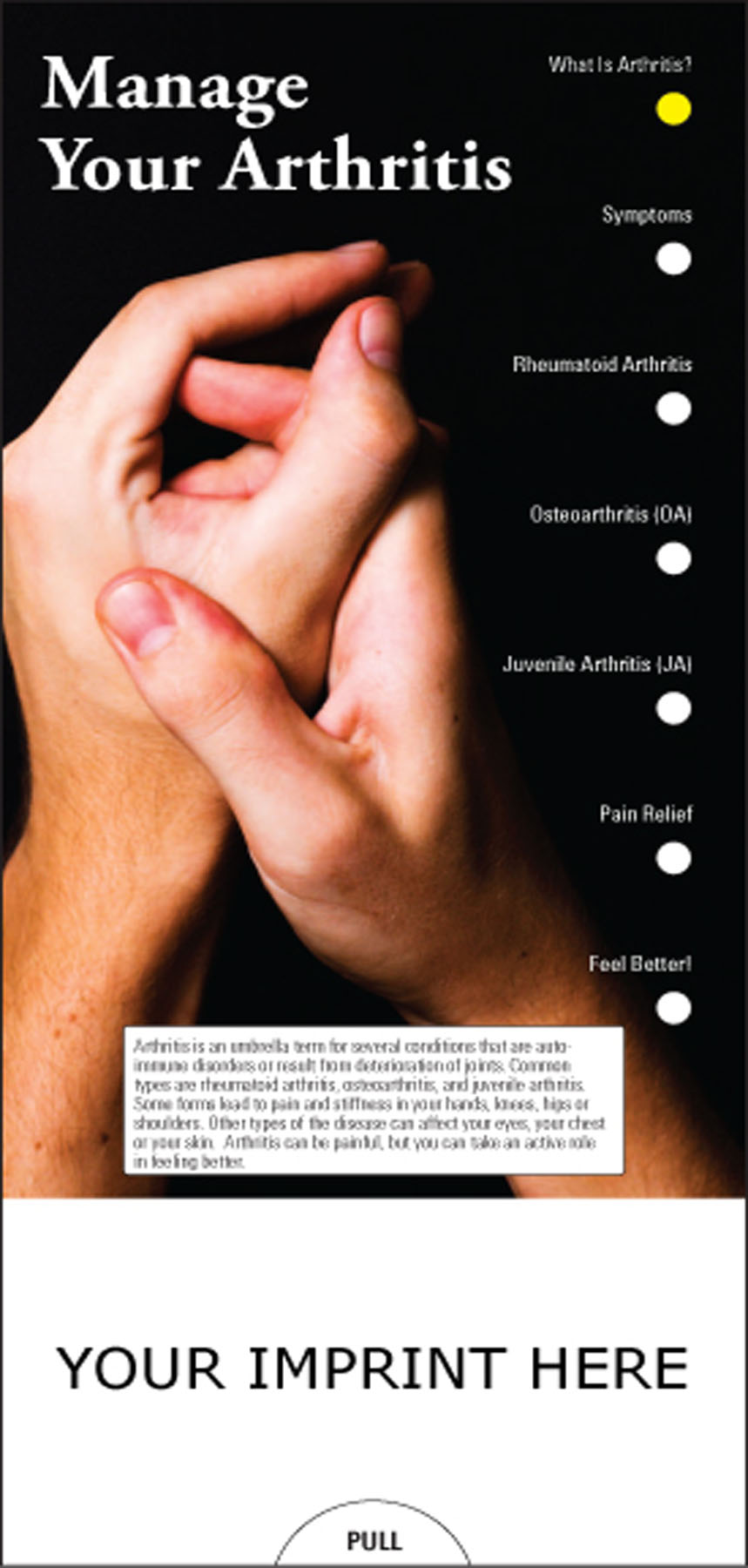 Picture of Manage Your Arthritis Slide Chart