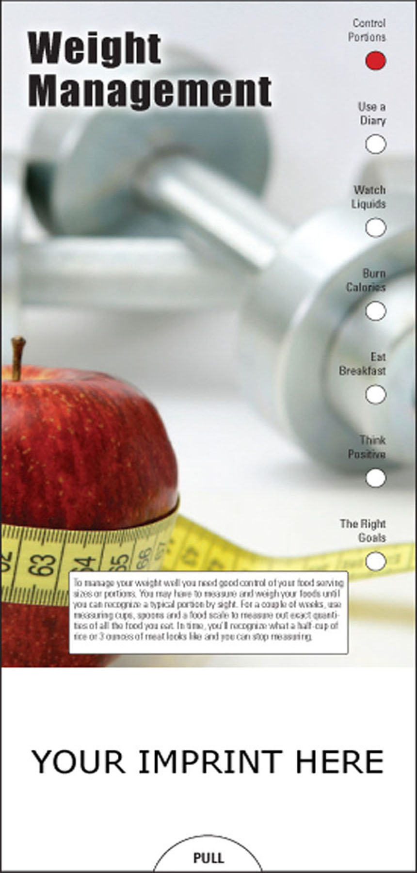 Picture of Weight Management Slide Chart