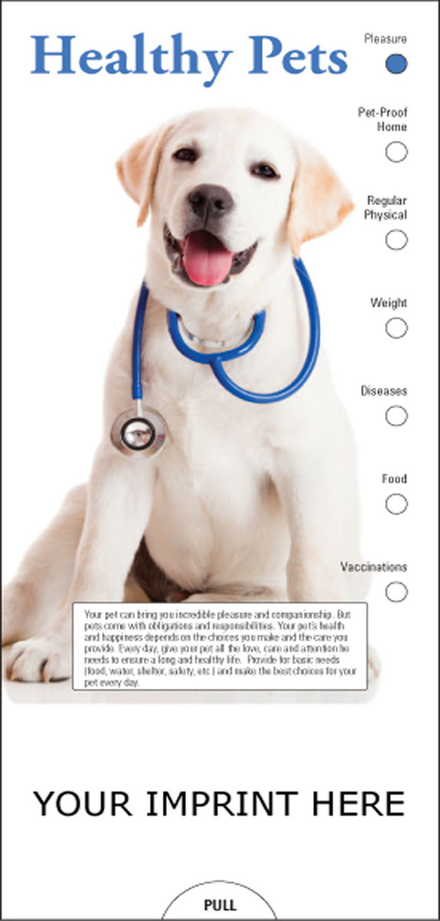 Picture of Healthy Pets Slide Chart