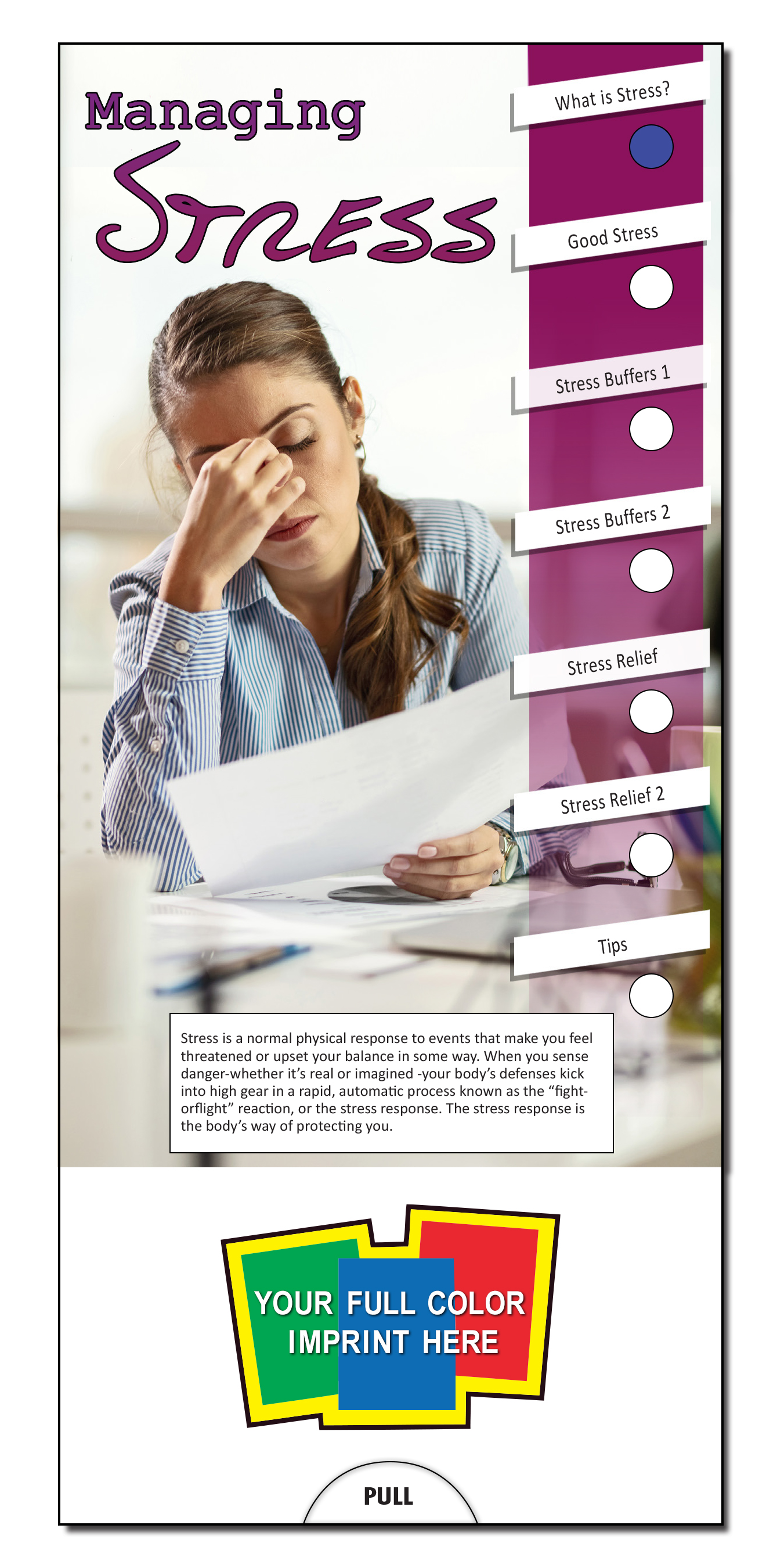 Picture of Managing Stress Slide Chart