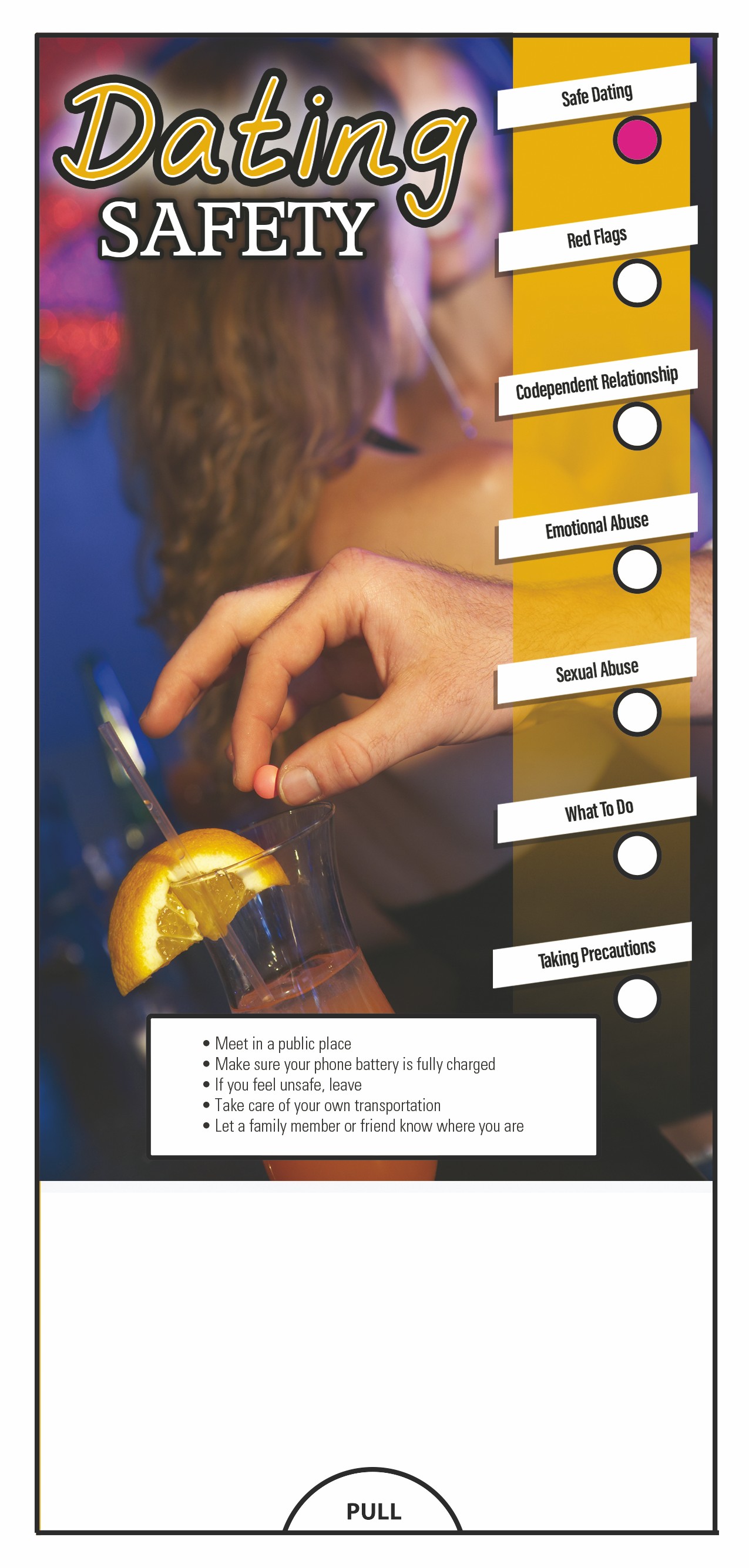 Picture of Dating Safety Slide Chart