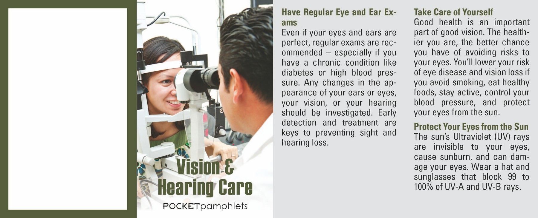Picture of Vision & Hearing Care Pocket Pamphlet