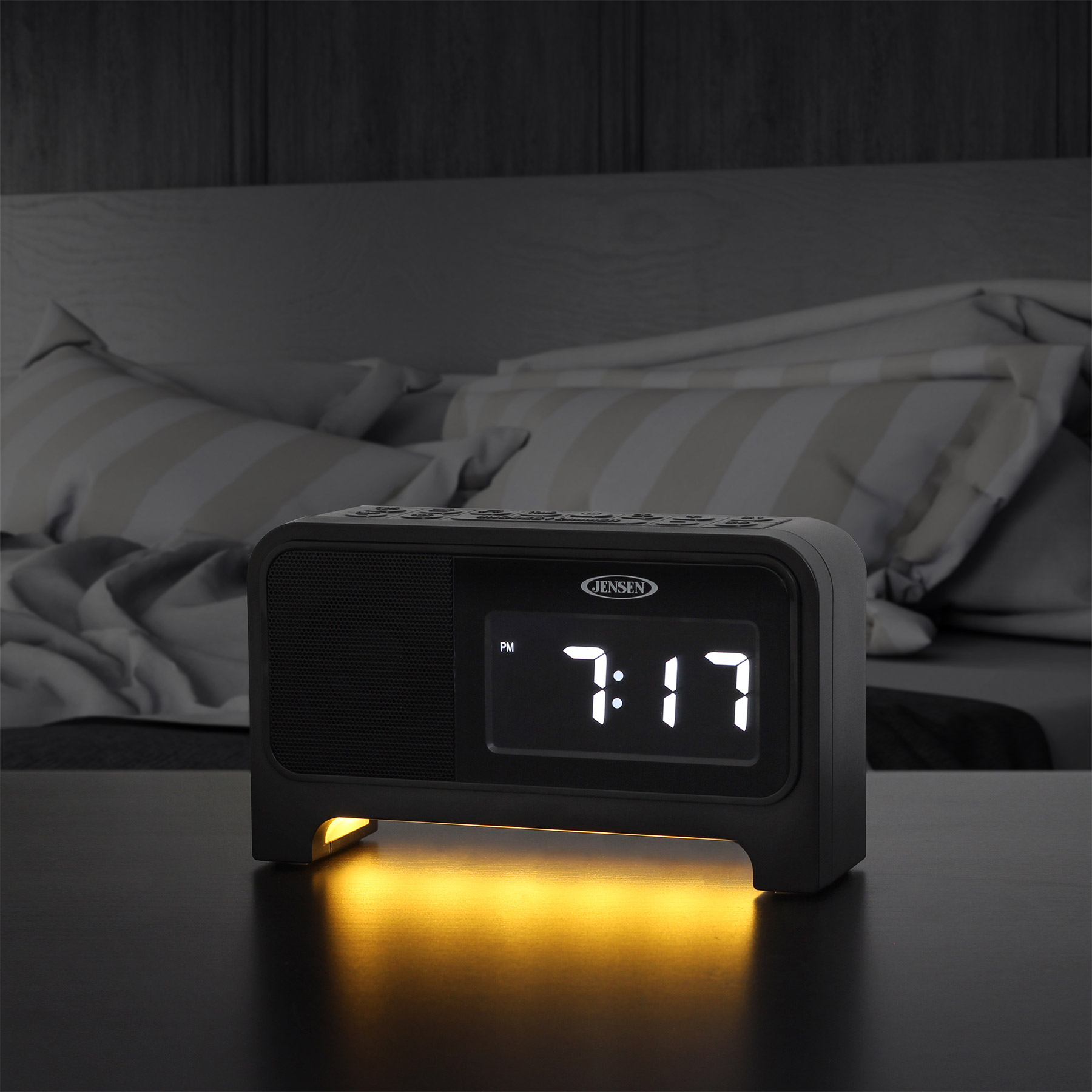 Picture of Jensen® Digital Dual Alarm Soothing Sounds Clock Radio w/Night Light