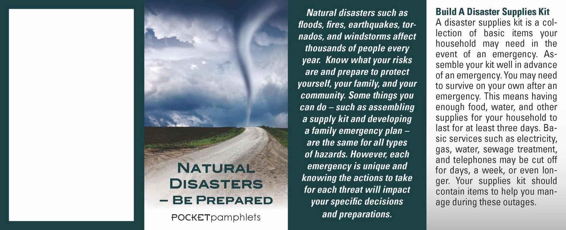 Picture of Natural Disasters - Be Prepared Pocket Pamphlet