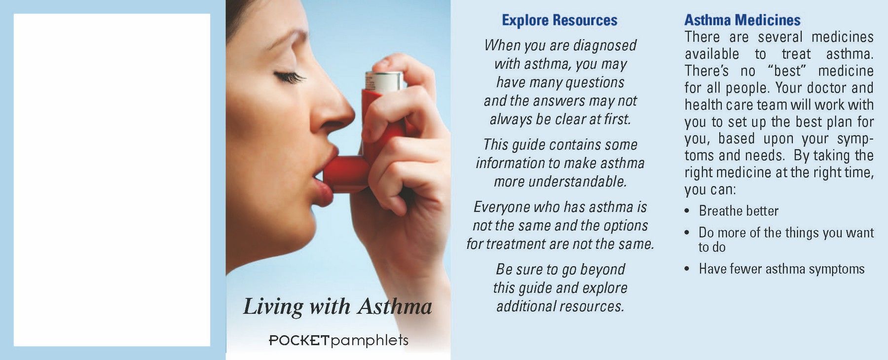 Picture of Living with Asthma Pocket Pamphlet
