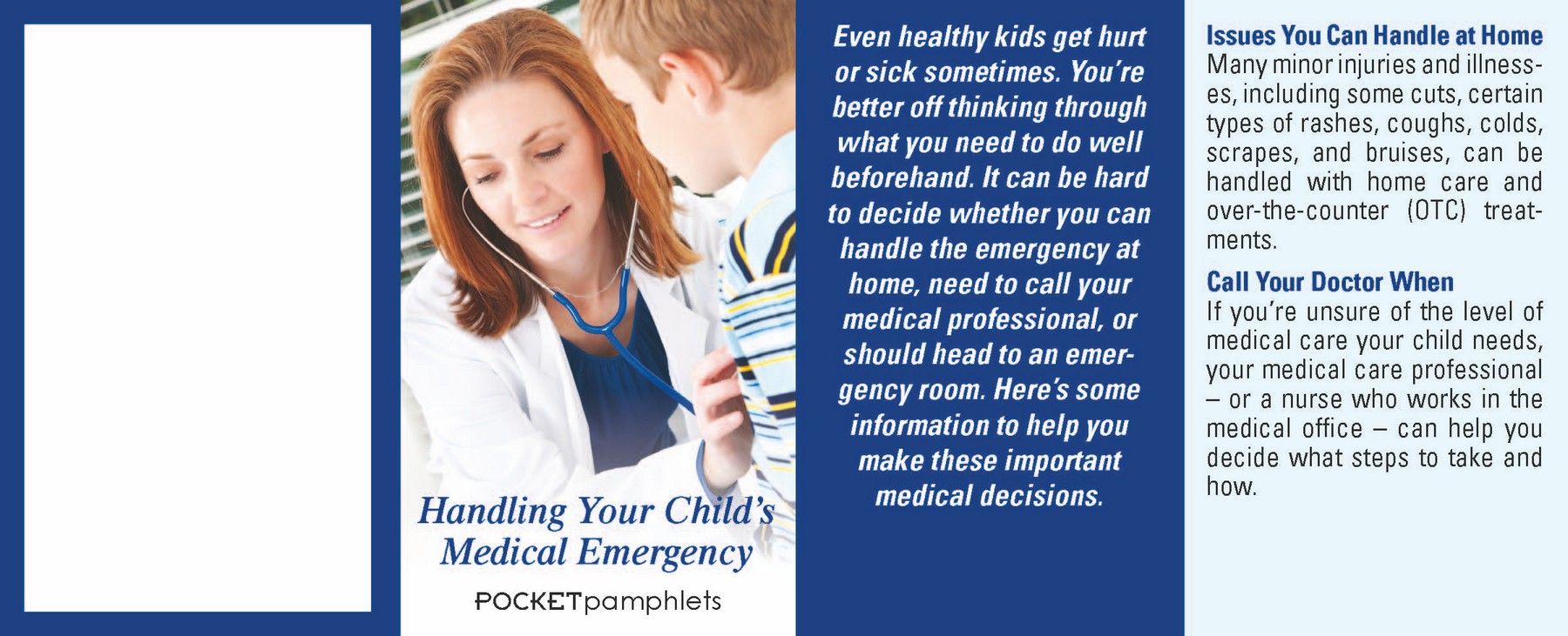 Picture of Handling Your Child's Medical Emergency Pocket Pamphlet
