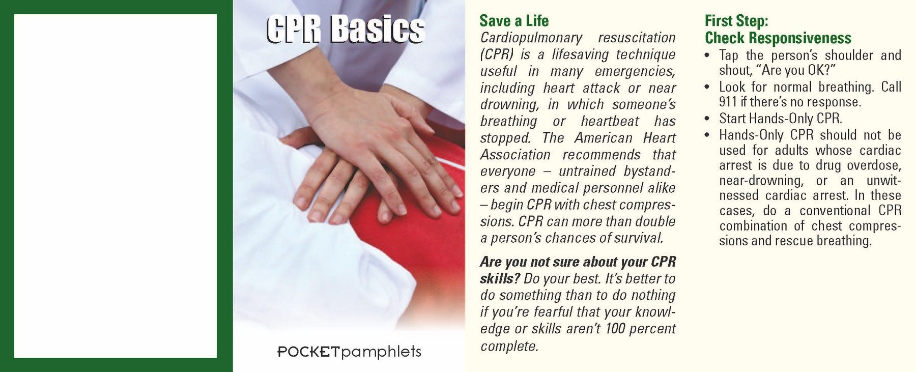 Picture of CPR Basics Pocket Pamphlet