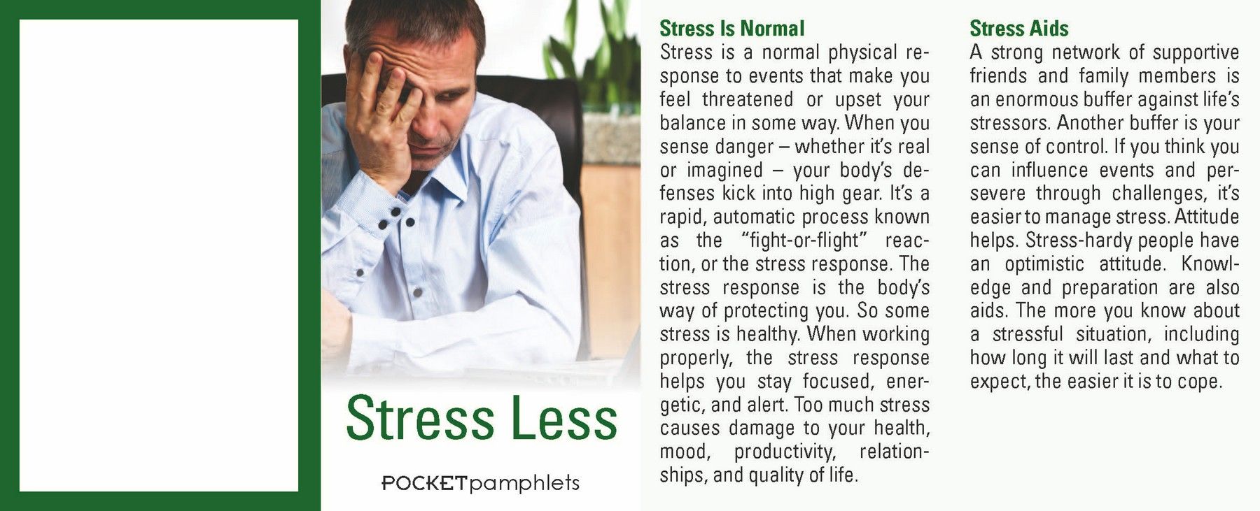 Picture of Stress Less Pocket Pamphlet