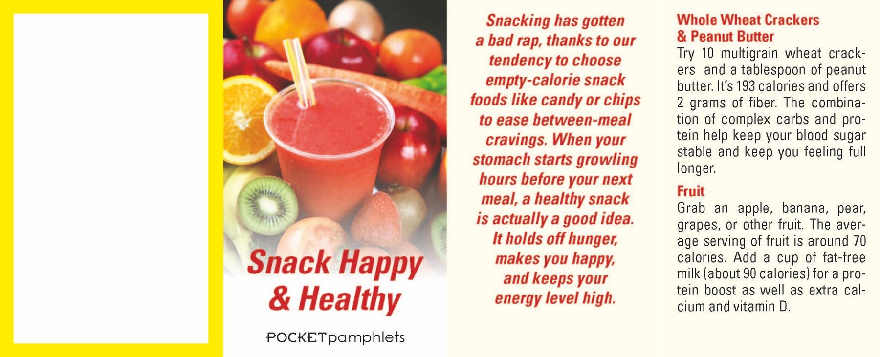 Picture of Snack Happy & Healthy Pocket Pamphlet