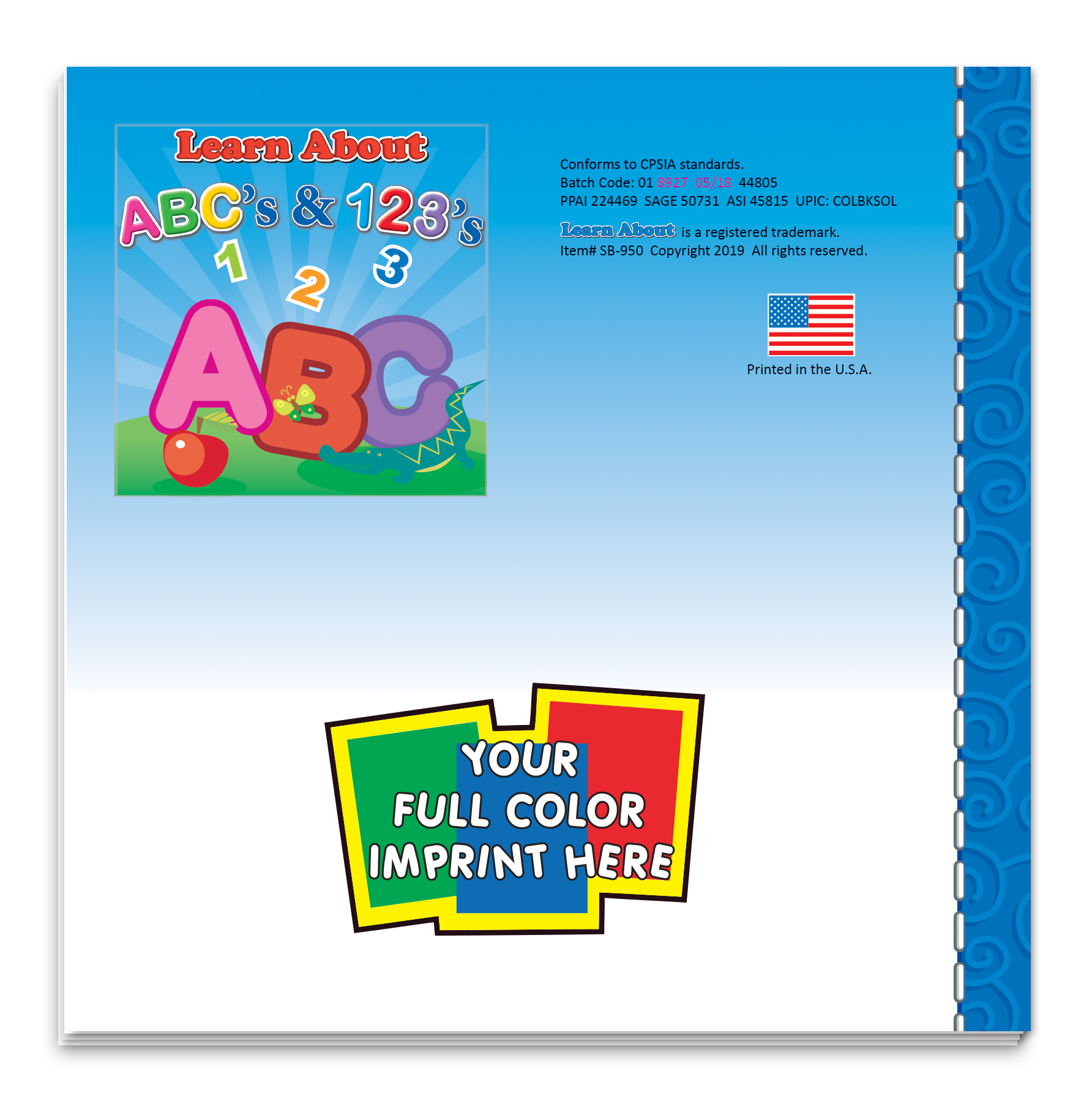 Picture of Storybook - Learn About ABCs & 123s