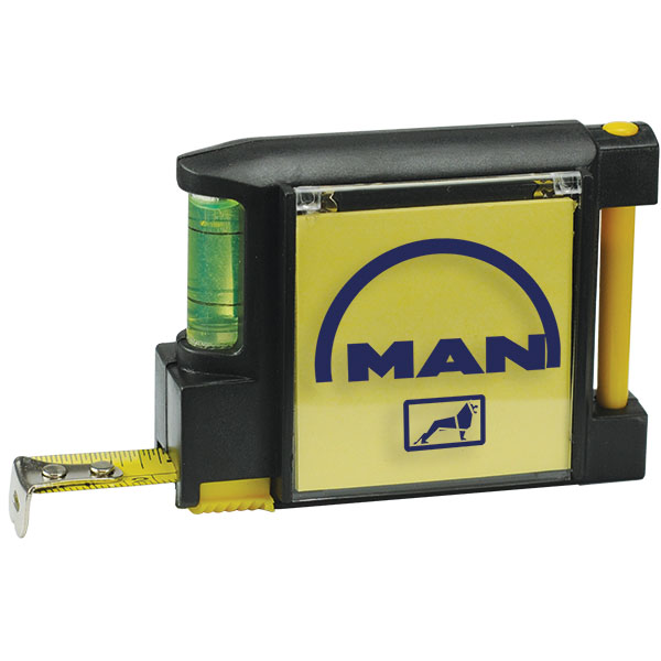 Picture of 10' Multi-Function Tape Measure w/ Level/ Notepad & Pen