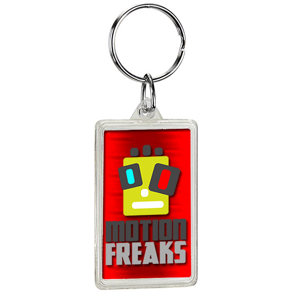 Picture of Rectangle Crystal Key Tag