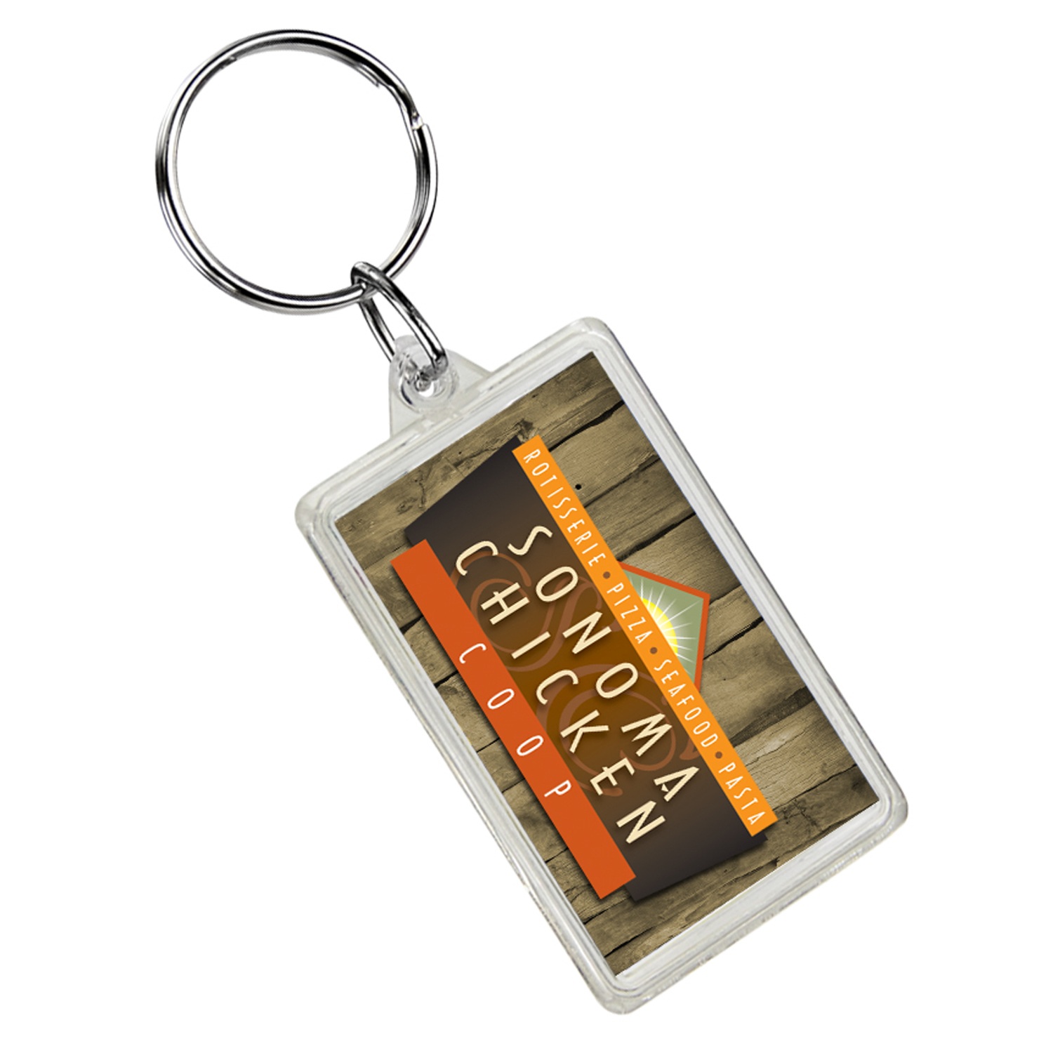 Picture of Rectangle Crystal Key Tag