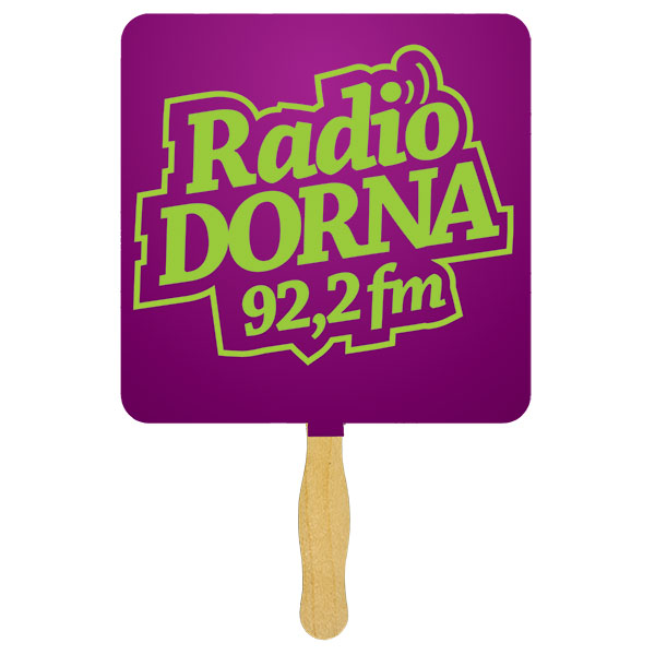 Picture of Square Sandwiched Hand Fan (2 Side/ 1 imprint color)