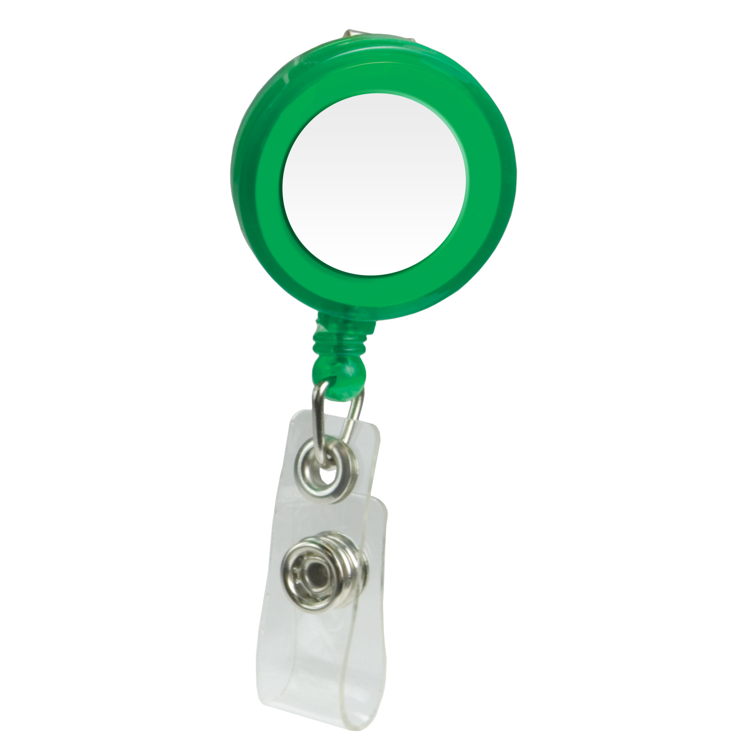 Picture of Domed Retractable Badge Holder (Round w/ Alligator Clip)