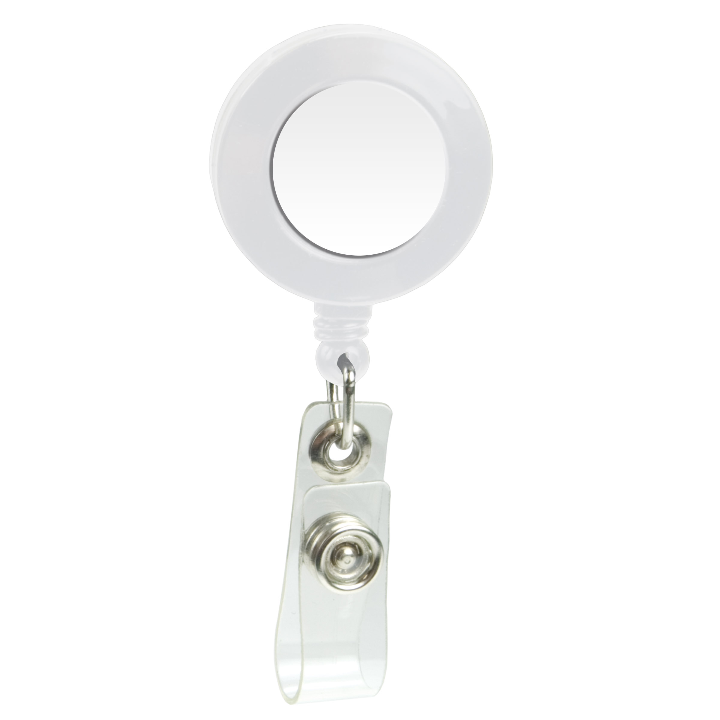 Picture of Domed Retractable Badge Holder (Round w/ Alligator Clip)