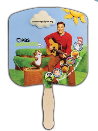 Picture of Bread Slice Sandwiched Hand Fan (2 Side/Four Color Process)